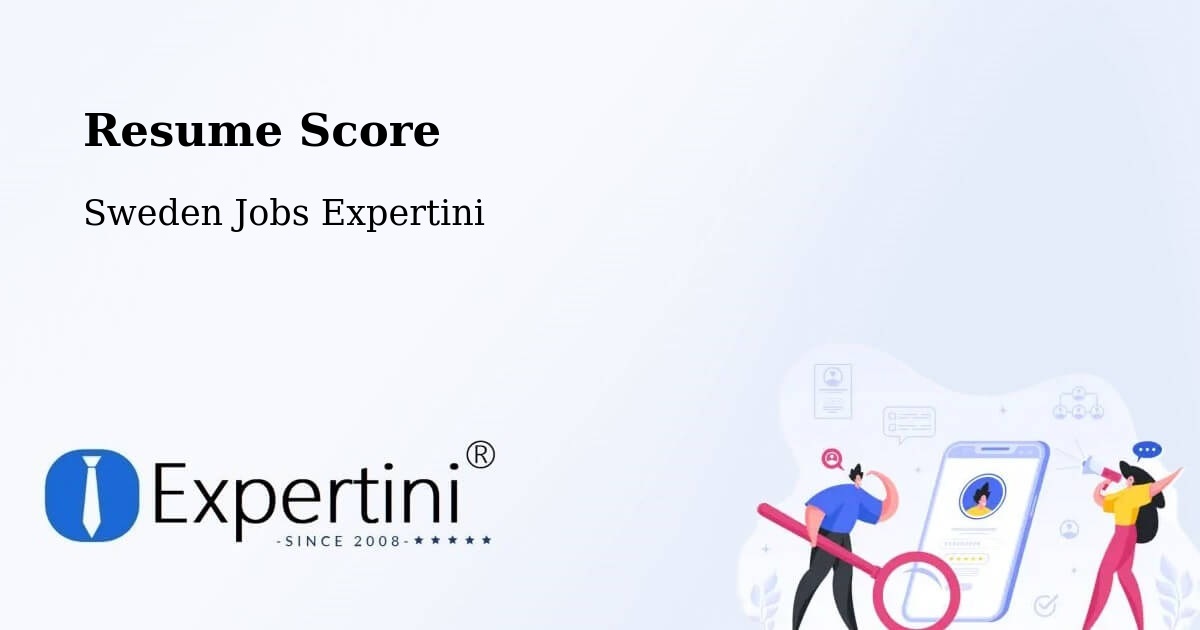 Resume Score & Job Description Match Tool – Linköping - Sweden Jobs Expertini